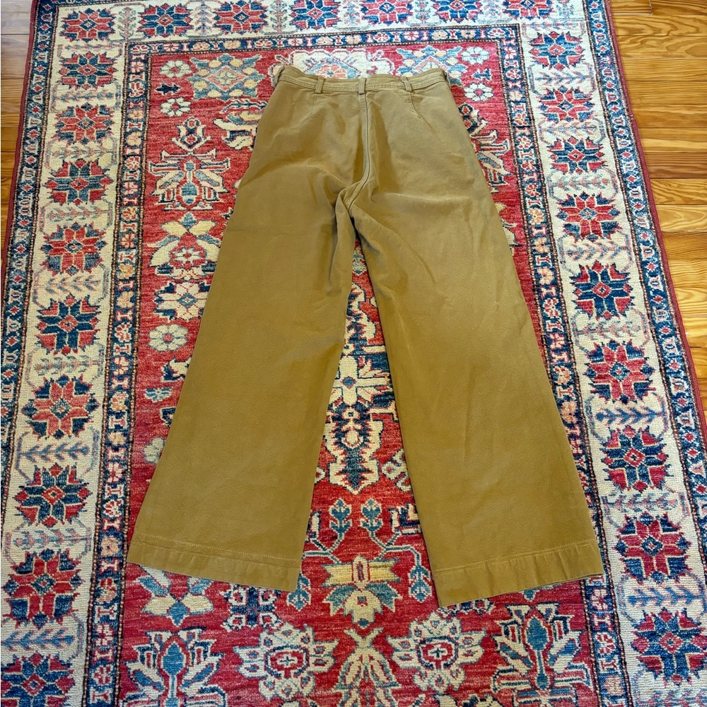 Jesse Kamm Wide Leg Pants in Tan - Picture 5 of 7